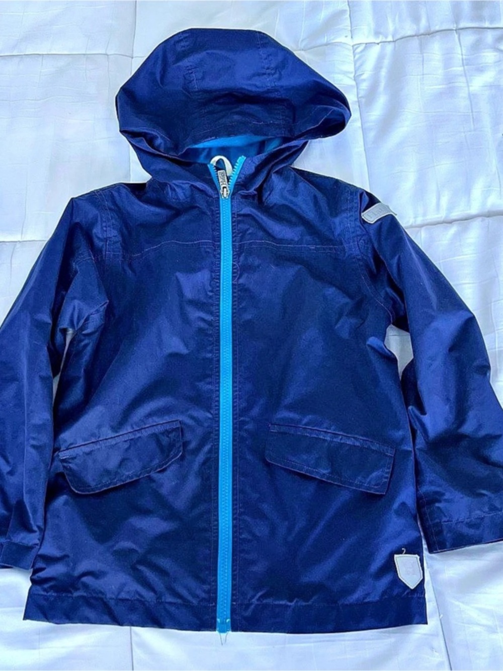 Hatley Fleece Lined Rain Jacket Blue